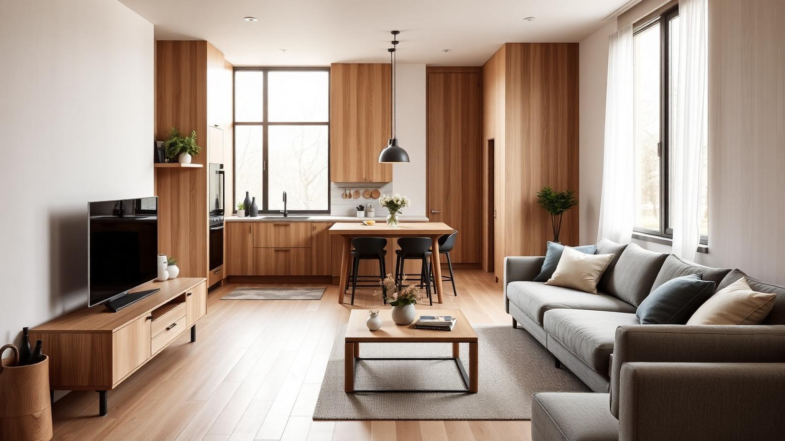 Modern purpose-built co-living shared space